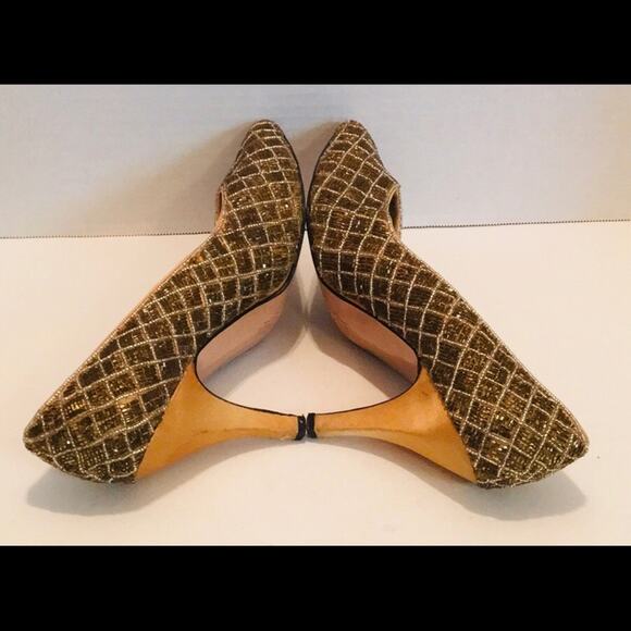 I MAGNIN VINTAGE BEADED LOVELIES HEEL POINTY TOE - Picture 6 of 8
